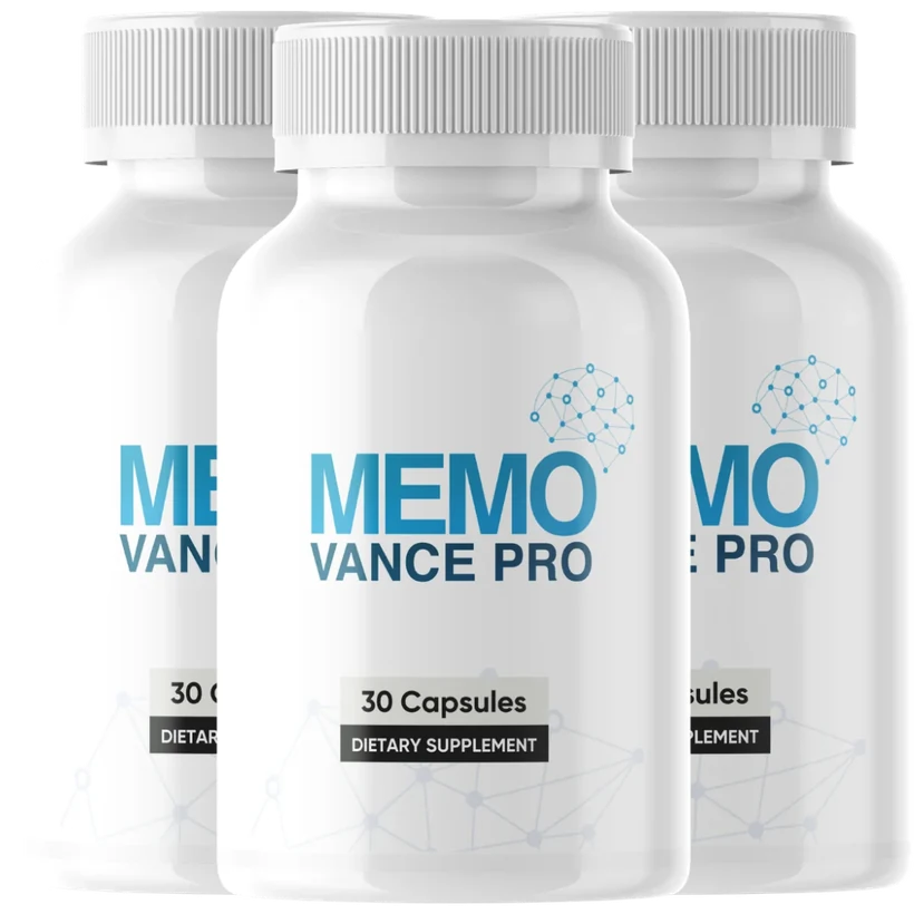MemoVance Pro memory and focus supplement, 3-bottle kit